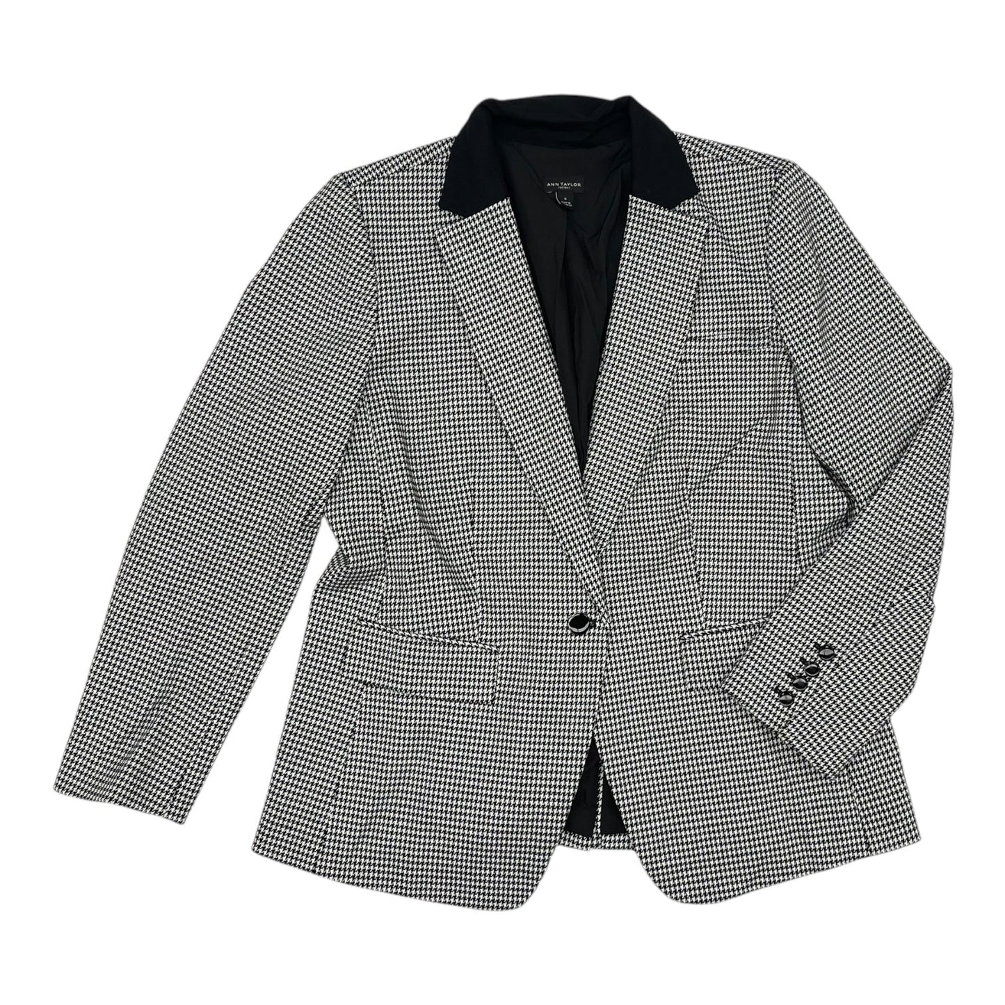 Blazer By Ann Taylor In Black & White, Size:Xl