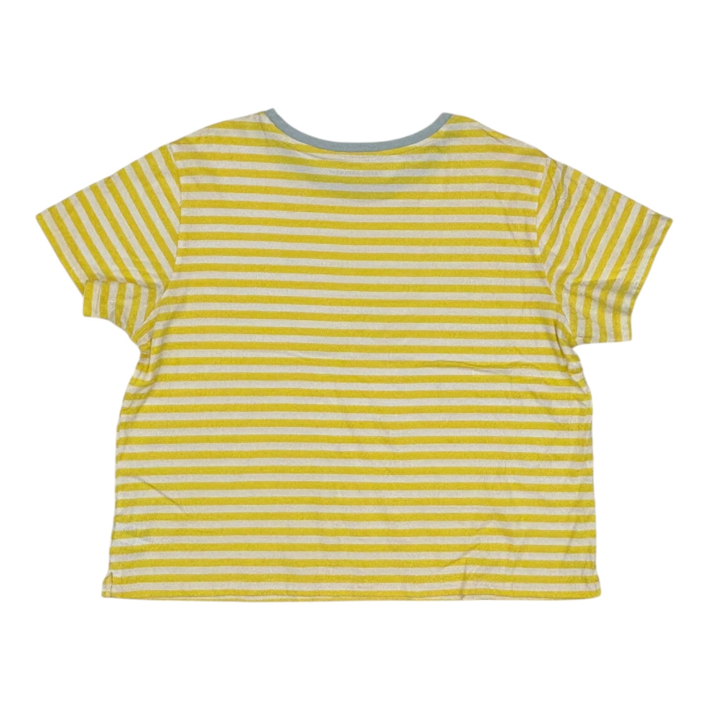 Top Ss By Free Assembly In White & Yellow, Size:Xxl