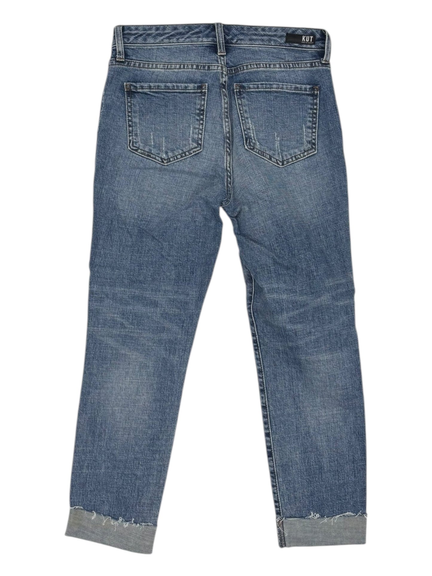 Jeans Cropped By Kut In Blue Denim, Size:2
