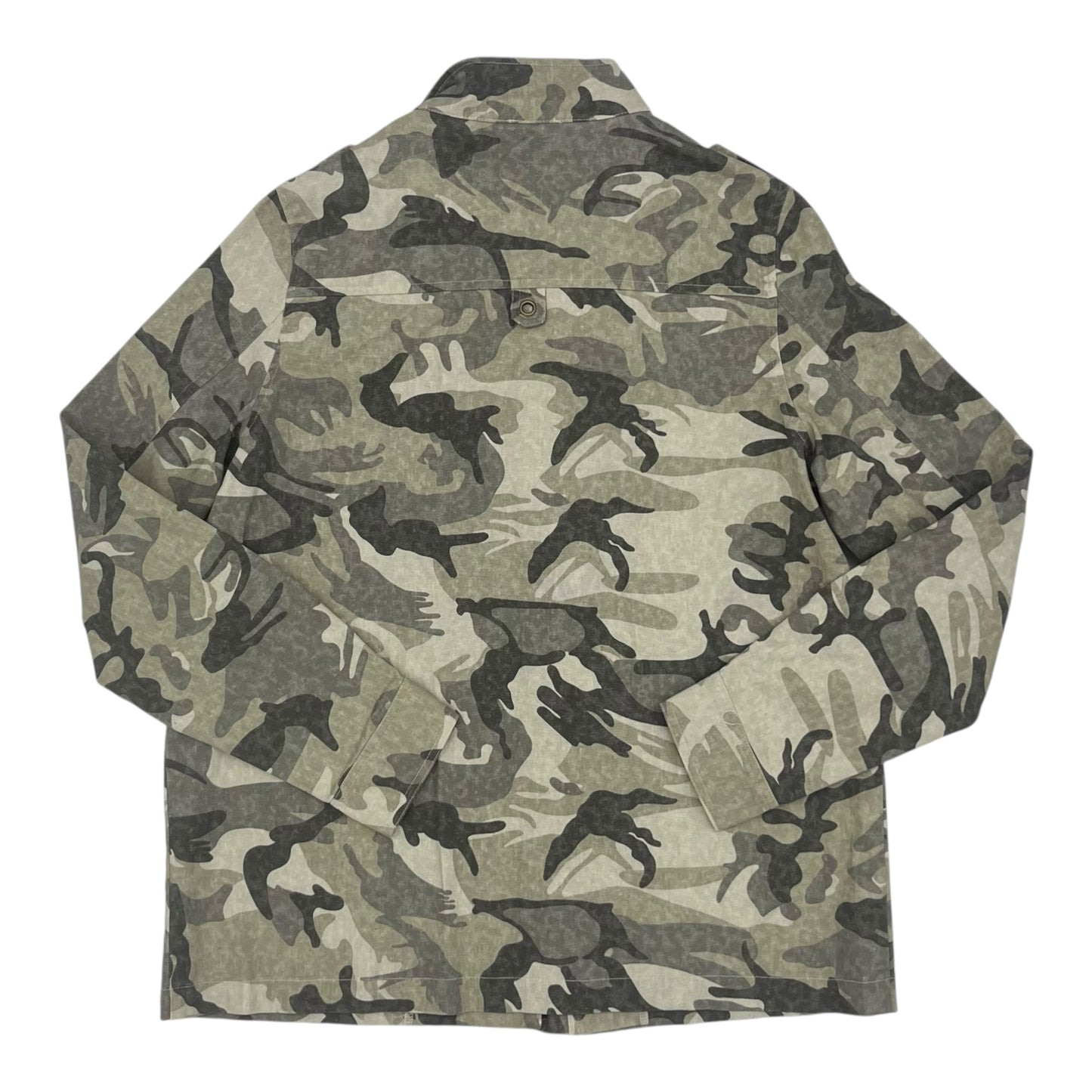Jacket Moto By Doe & Rae In Camouflage Print, Size:L