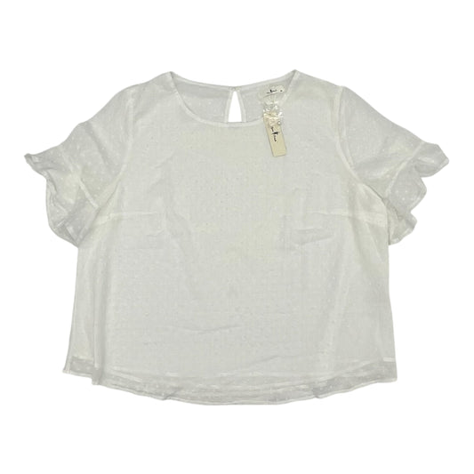 Blouse Ss By Agnes Orinda In White, Size:3X