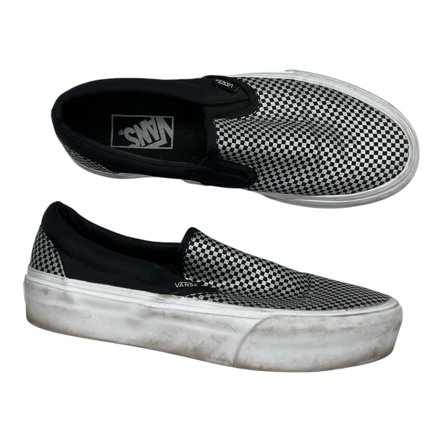 Shoes Sneakers By Vans In Black & White, Size:8