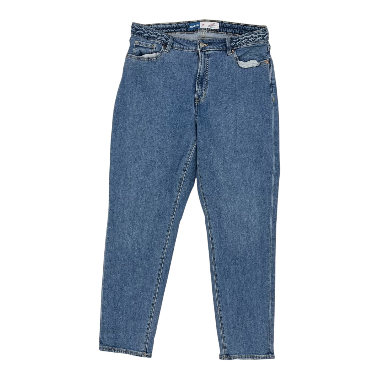 Jeans Straight By Old Navy In Blue Denim, Size:14L