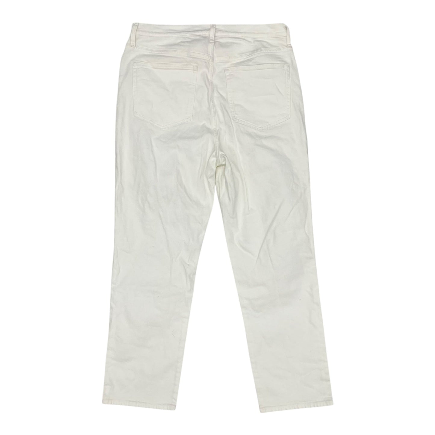 Jeans Straight By J. Crew In White Denim, Size:14