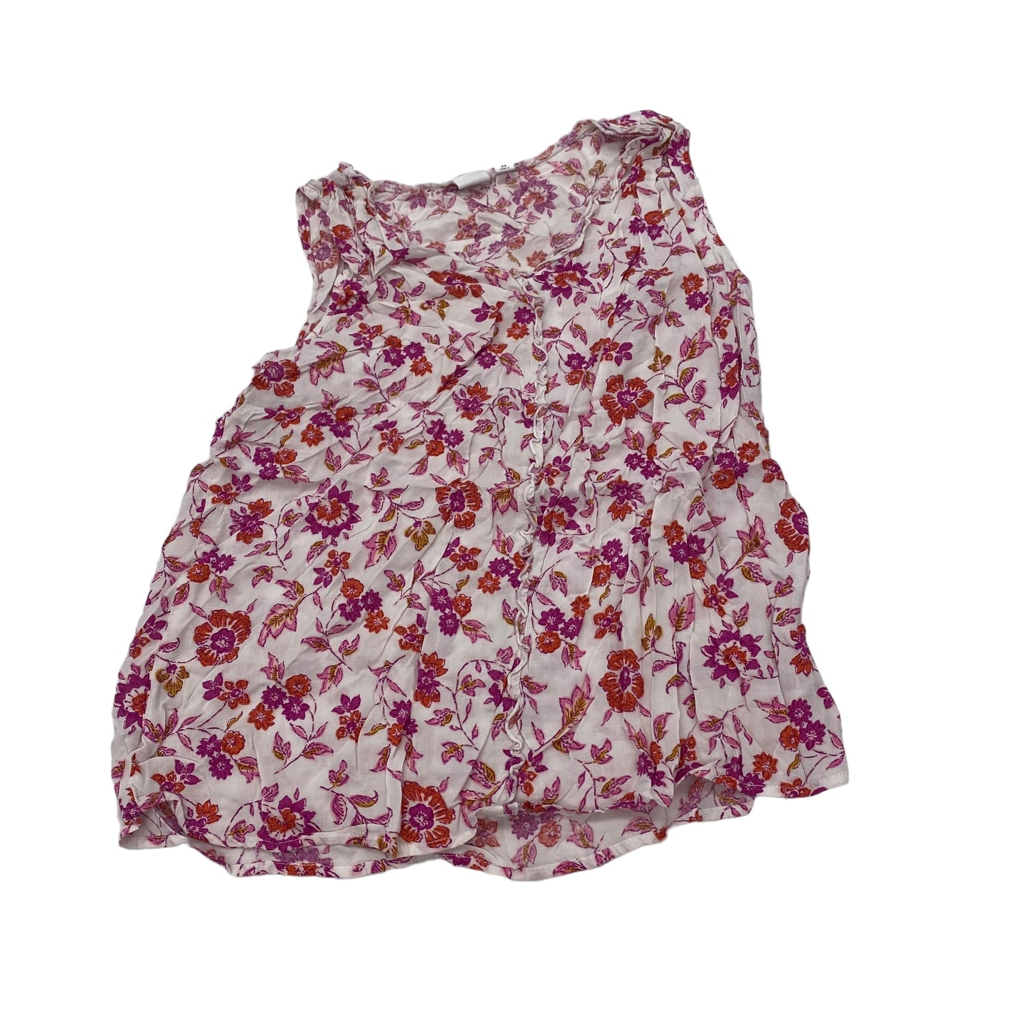 FLORAL PRINT BLOUSE SLEEVELESS by GAP Size:XS