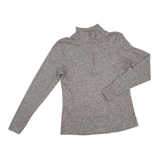 Athletic Top Ls Collar By Jockey In Taupe, Size:M