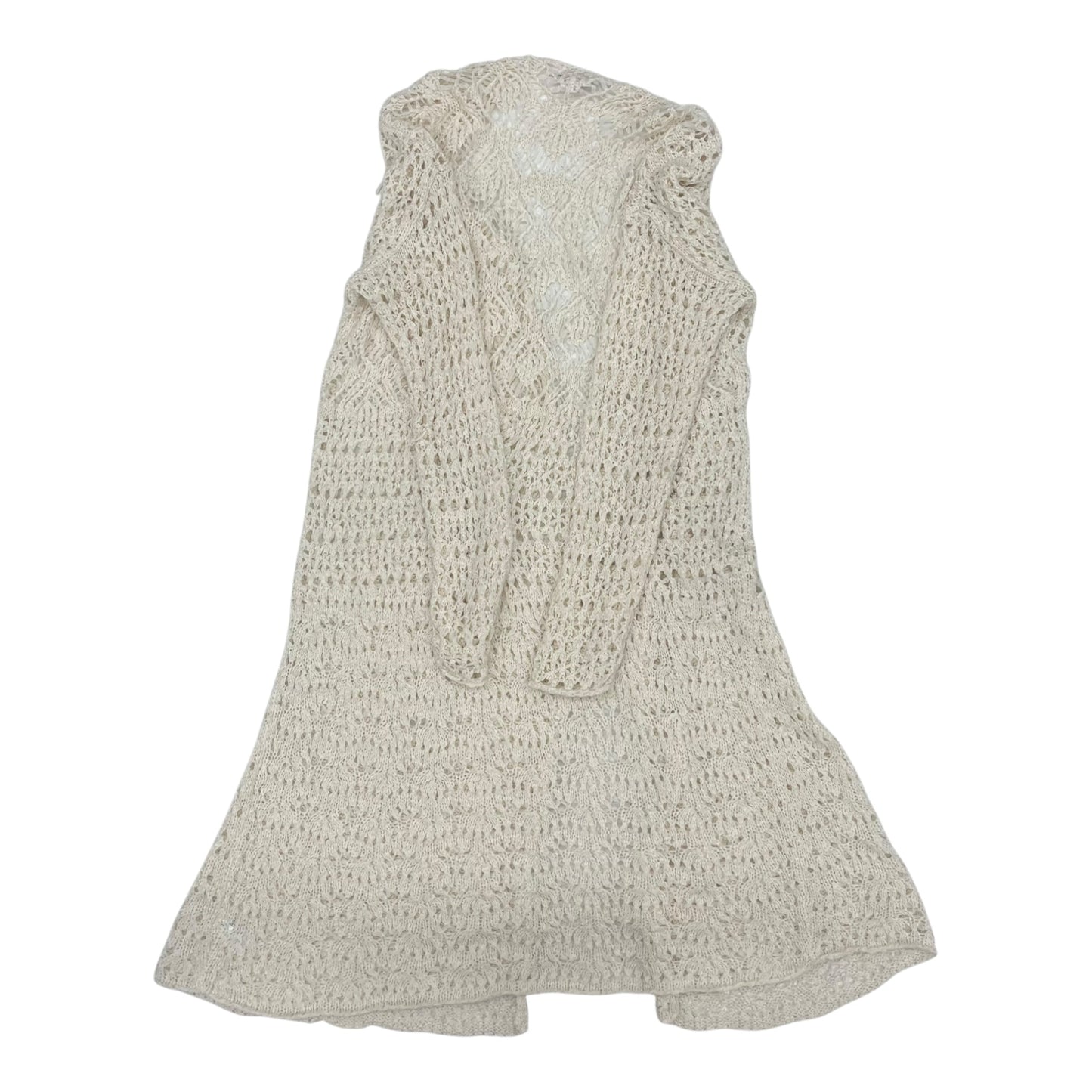 Sweater Cardigan By American Eagle In Cream, Size:Xl