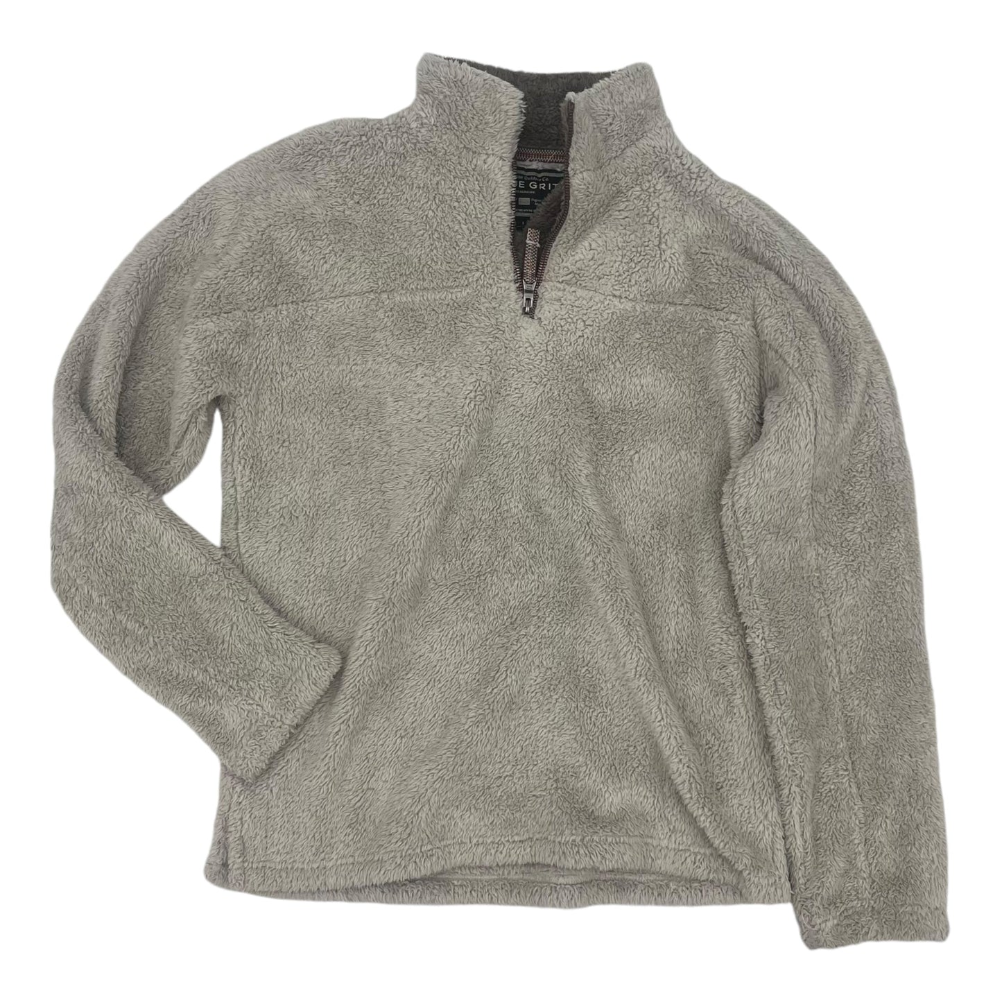 Sweatshirt Collar By Clothes Mentor In Tan, Size:S