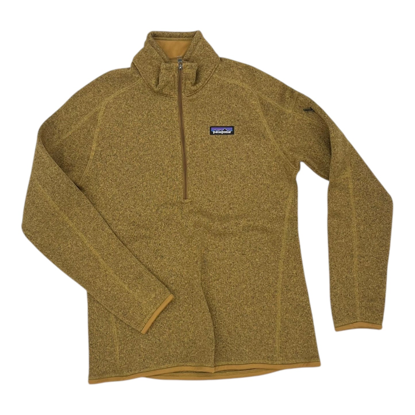 Athletic Top Ls Collar By Patagonia In Tan, Size:M