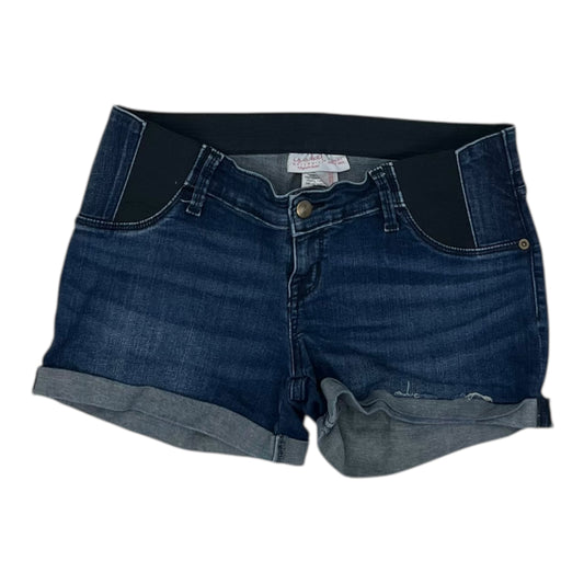 Mat Shorts By Isabel Maternity In Blue Denim, Size:4