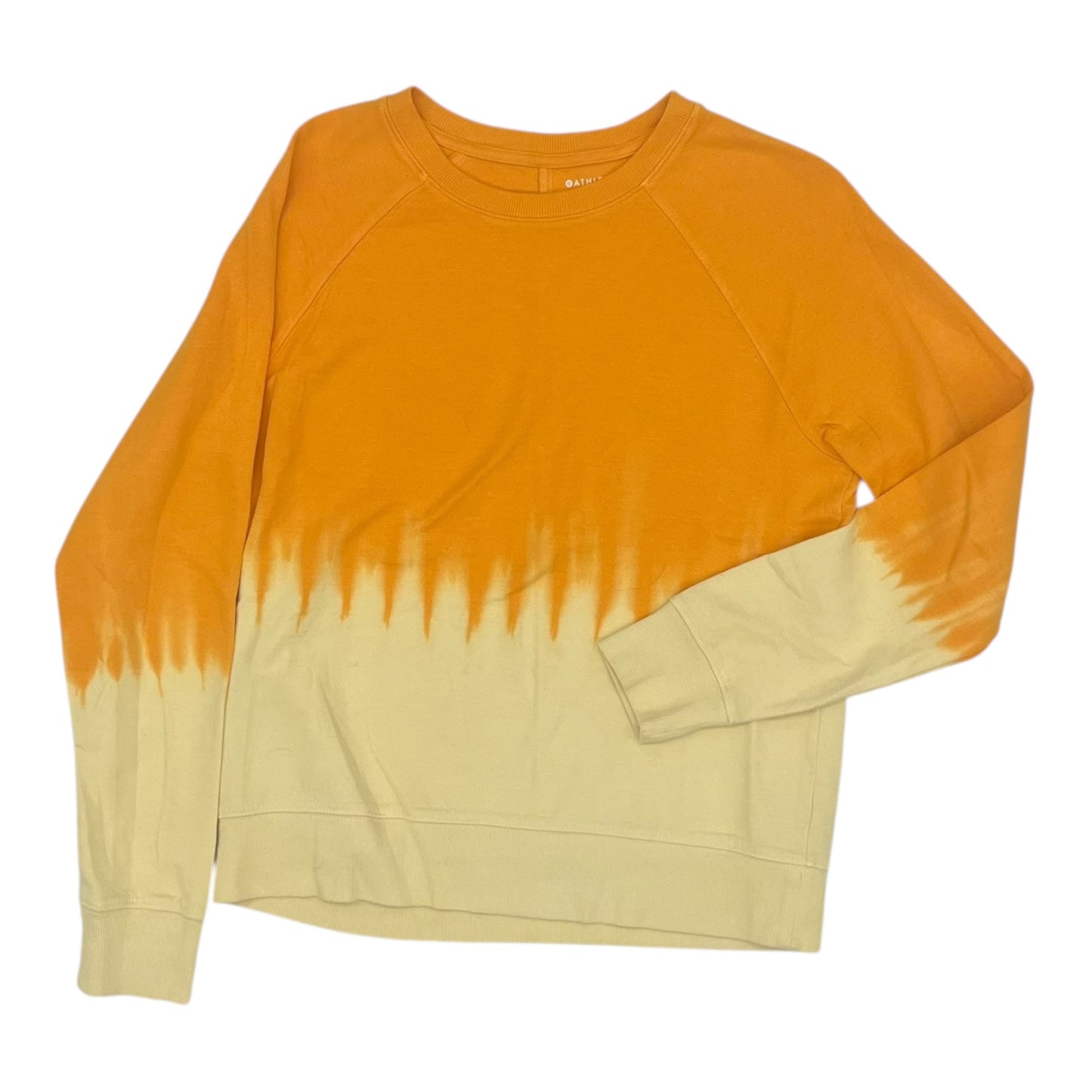 Athletic Top Ls Crewneck By Athleta In Orange, Size:Xs