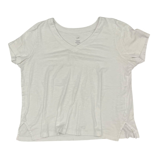 Top Ss Basic By J. Jill In White, Size:Lp