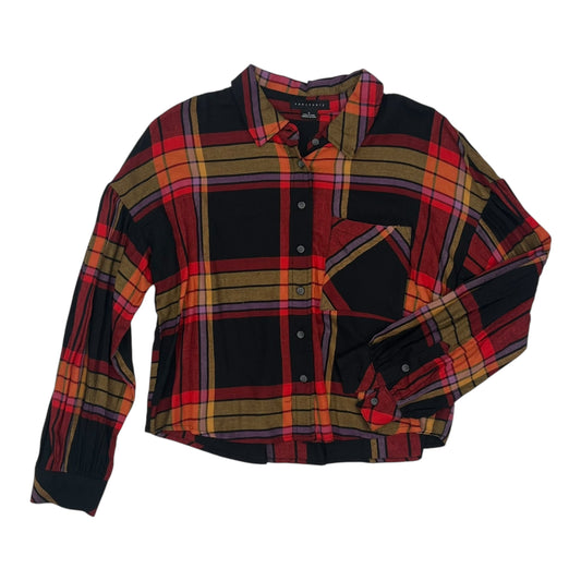 Blouse Ls By Sanctuary In Plaid Pattern, Size:S