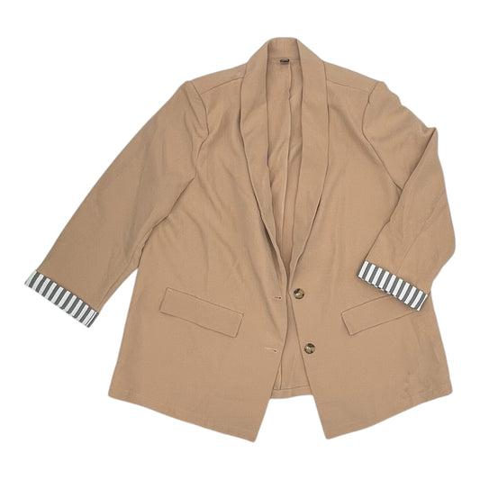 Blazer By Shein In Brown, Size:2X