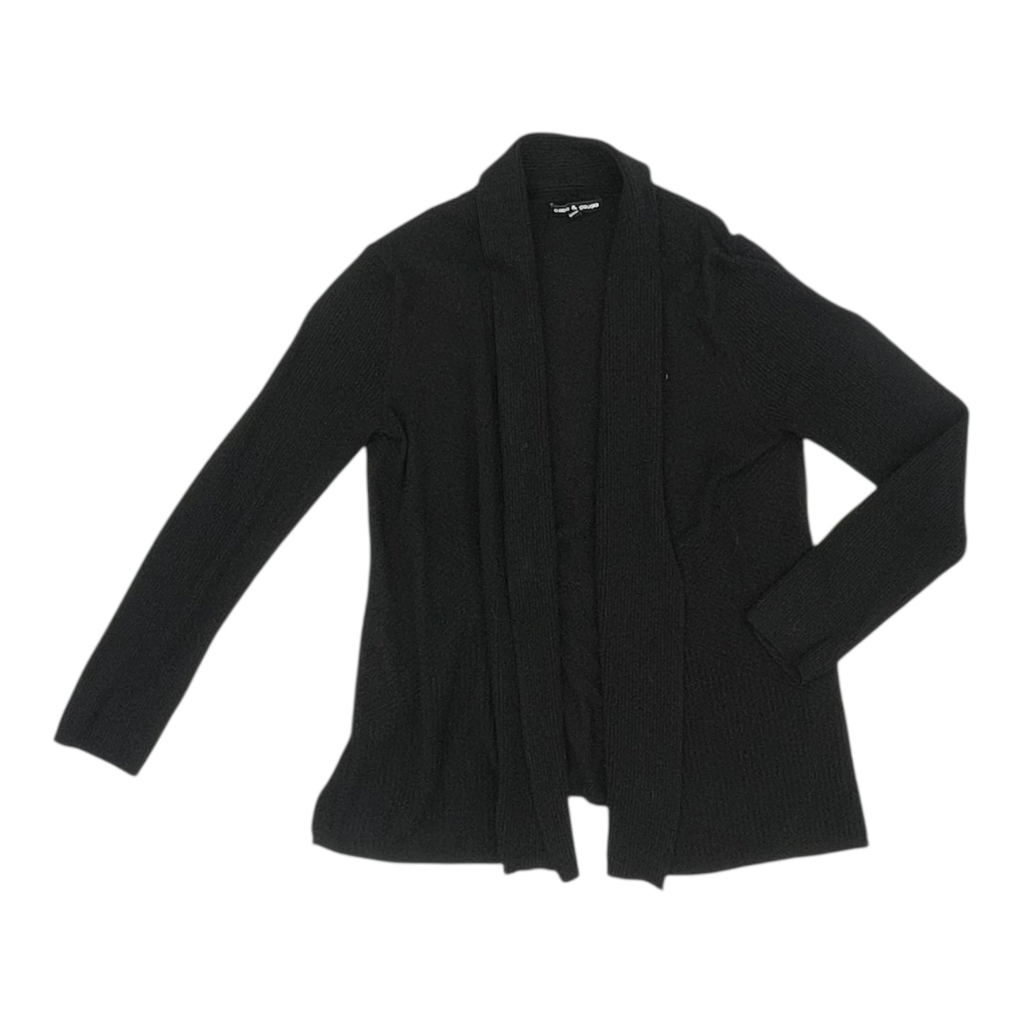 Sweater Cardigan By Cable And Gauge In Black, Size:L
