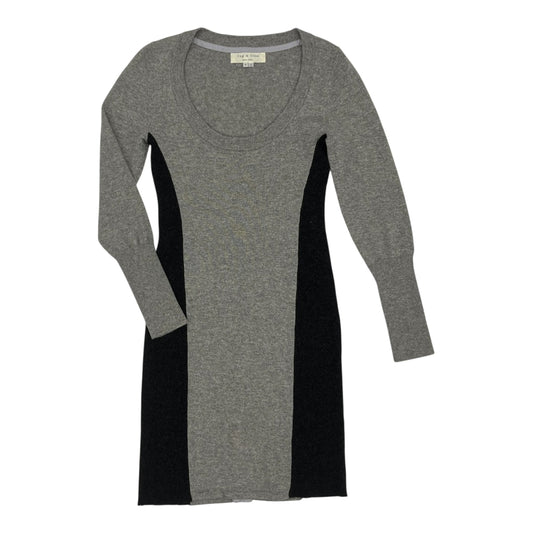 Dress Sweater By Rag And Bone In Black & Grey, Size:6