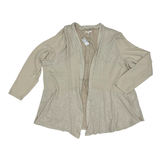 Sweater Cardigan By Maurices In Tan, Size:4X