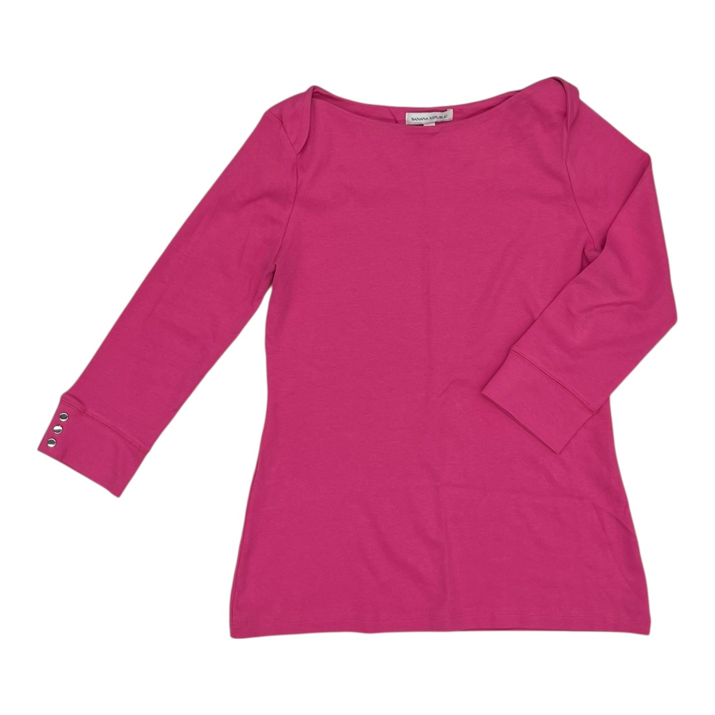 Top 3/4 Sleeve By Banana Republic In Pink, Size:S