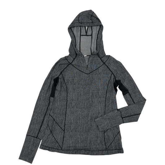 Athletic Top Ls Collar By Lululemon In Grey, Size:M