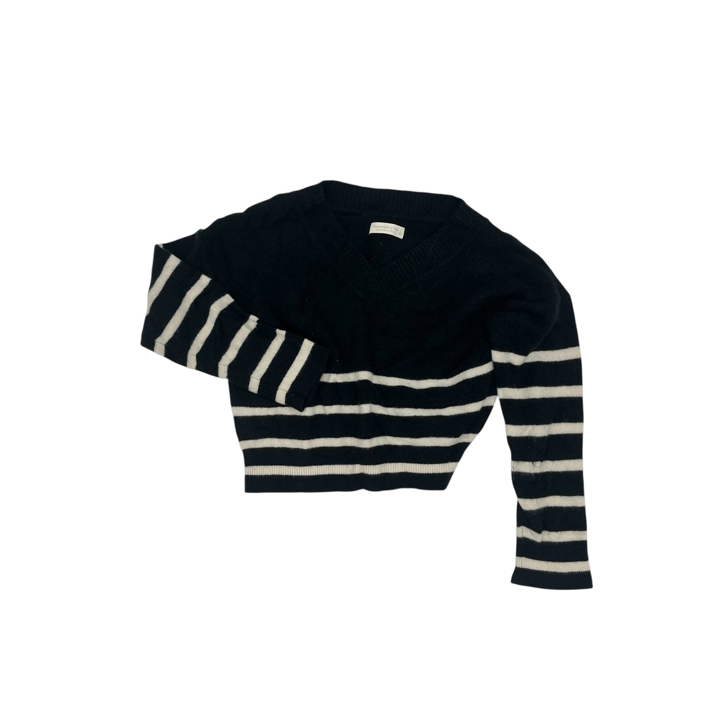 Sweater By Abercrombie And Fitch In Black & Cream, Size:L