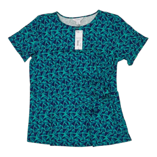 Top Ss By Liz Claiborne In Blue & Green, Size:L