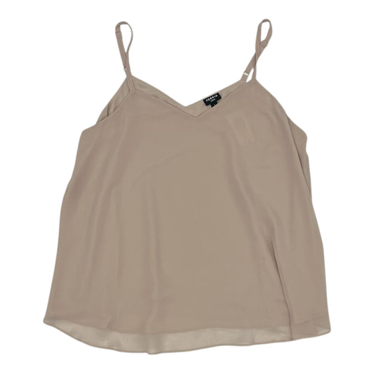 Blouse Sleeveless By Torrid In Tan, Size:1X
