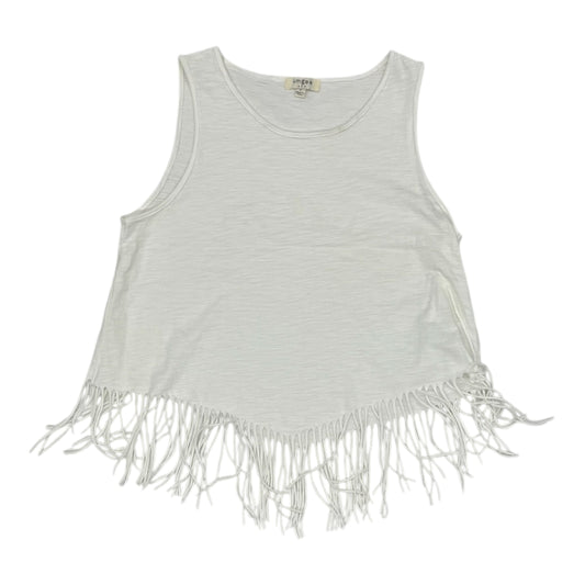 Tank Top By Umgee In White, Size:S
