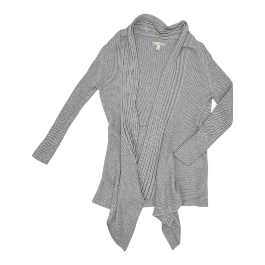 Sweater Cardigan By Dana Buchman In Grey, Size:L