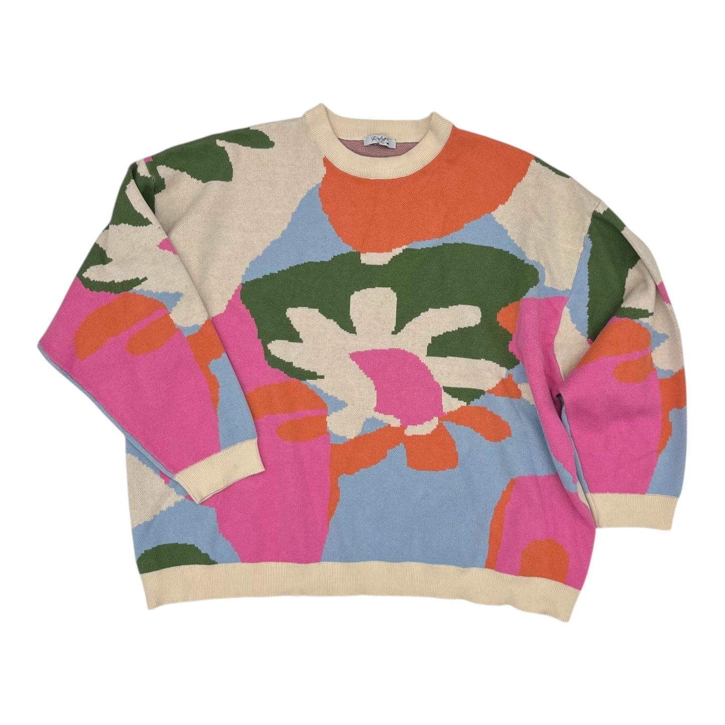 Sweater By Polagram In Multi, Size:3X