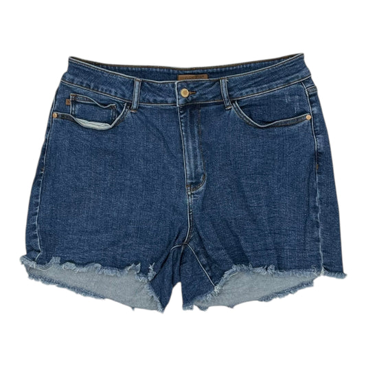 Shorts By Judy Blue In Blue Denim, Size:2X