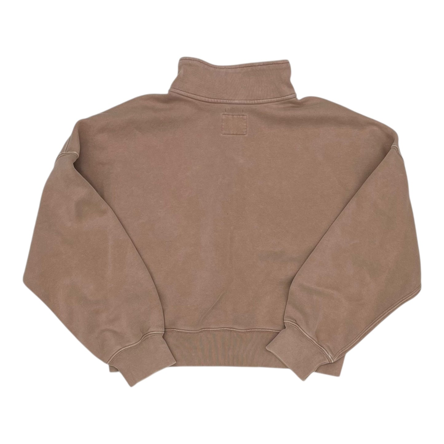 Sweatshirt Collar By Abercrombie And Fitch In Tan, Size:M