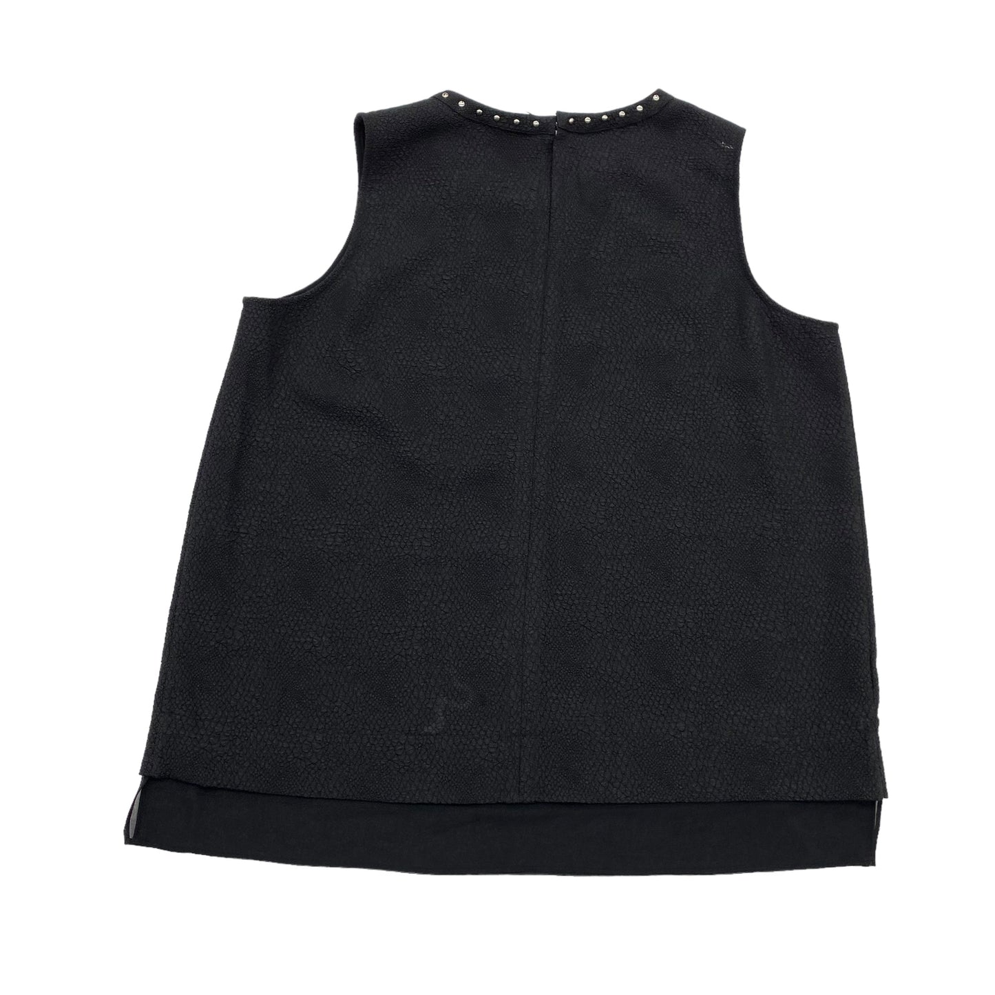 BLACK KARL LAGERFELD TOP SLEEVELESS DESIGNER, Size L