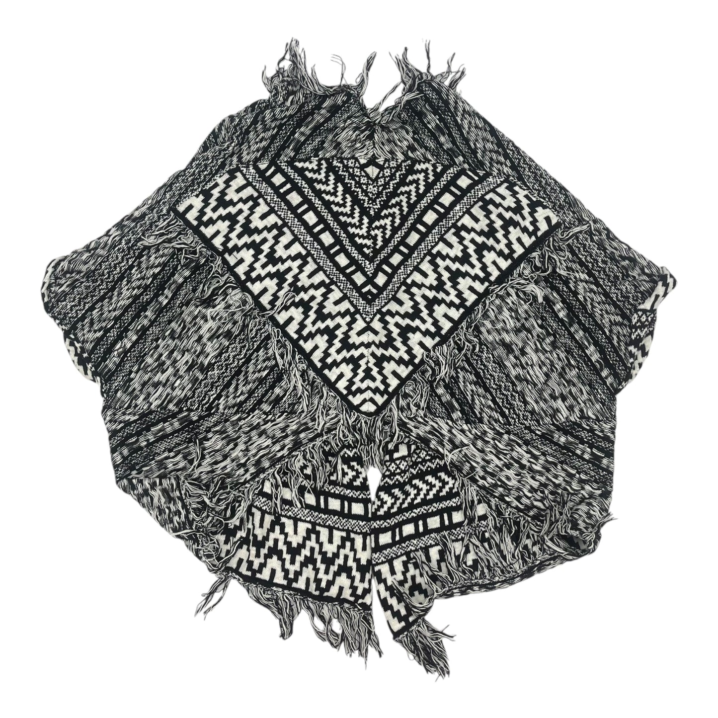 Shawl By Moth In Black & White, Size:M