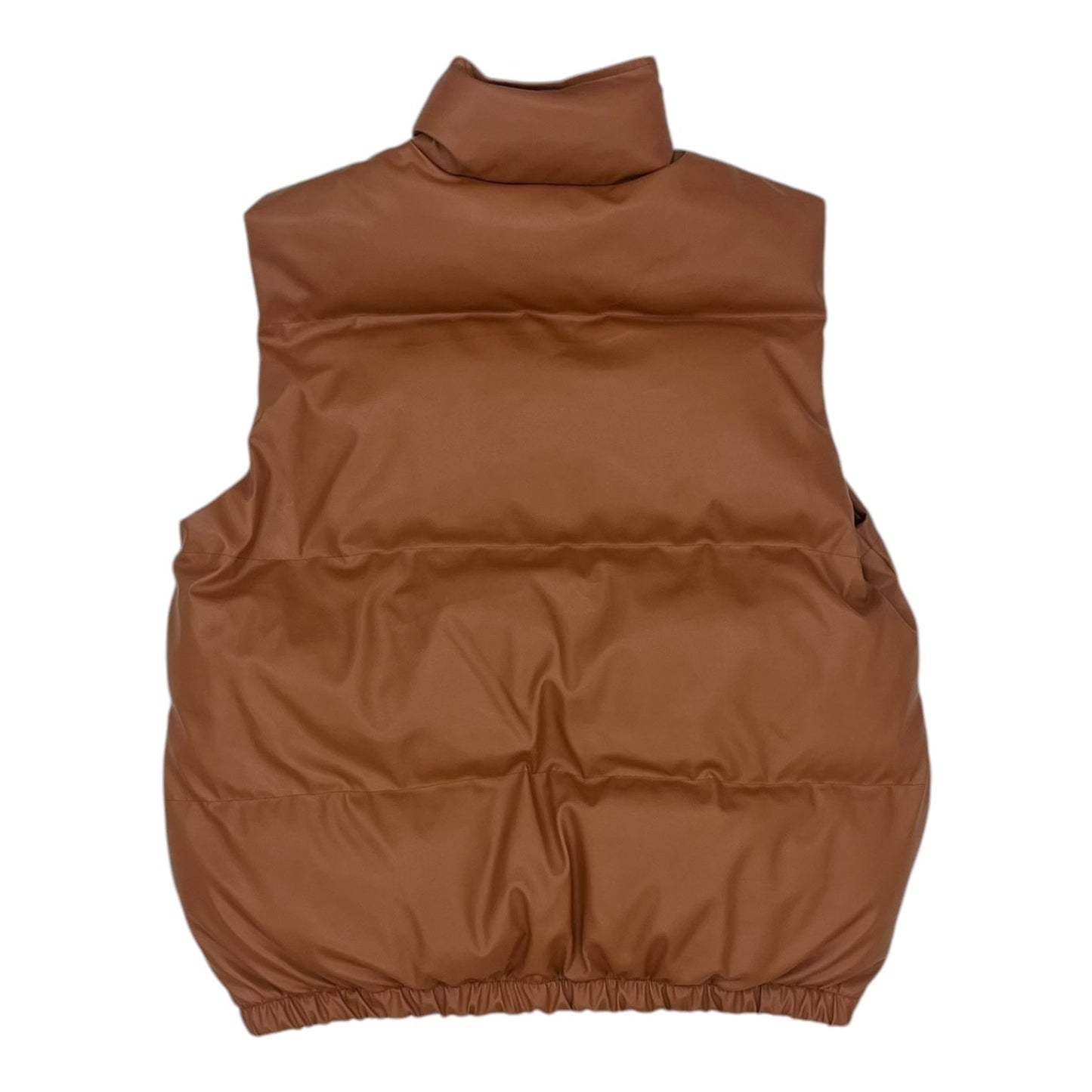 Vest Puffer & Quilted By Clothes Mentor In Brown, Size:M