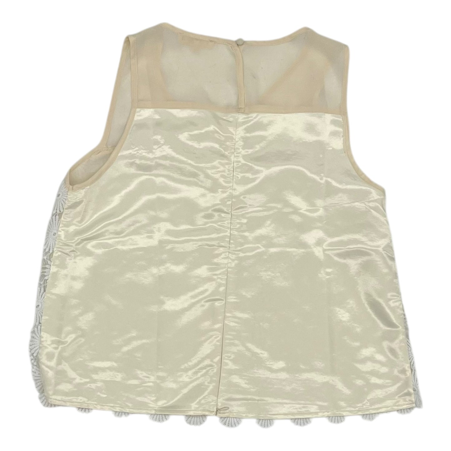 Blouse Sleeveless By Ryu In Cream, Size:M