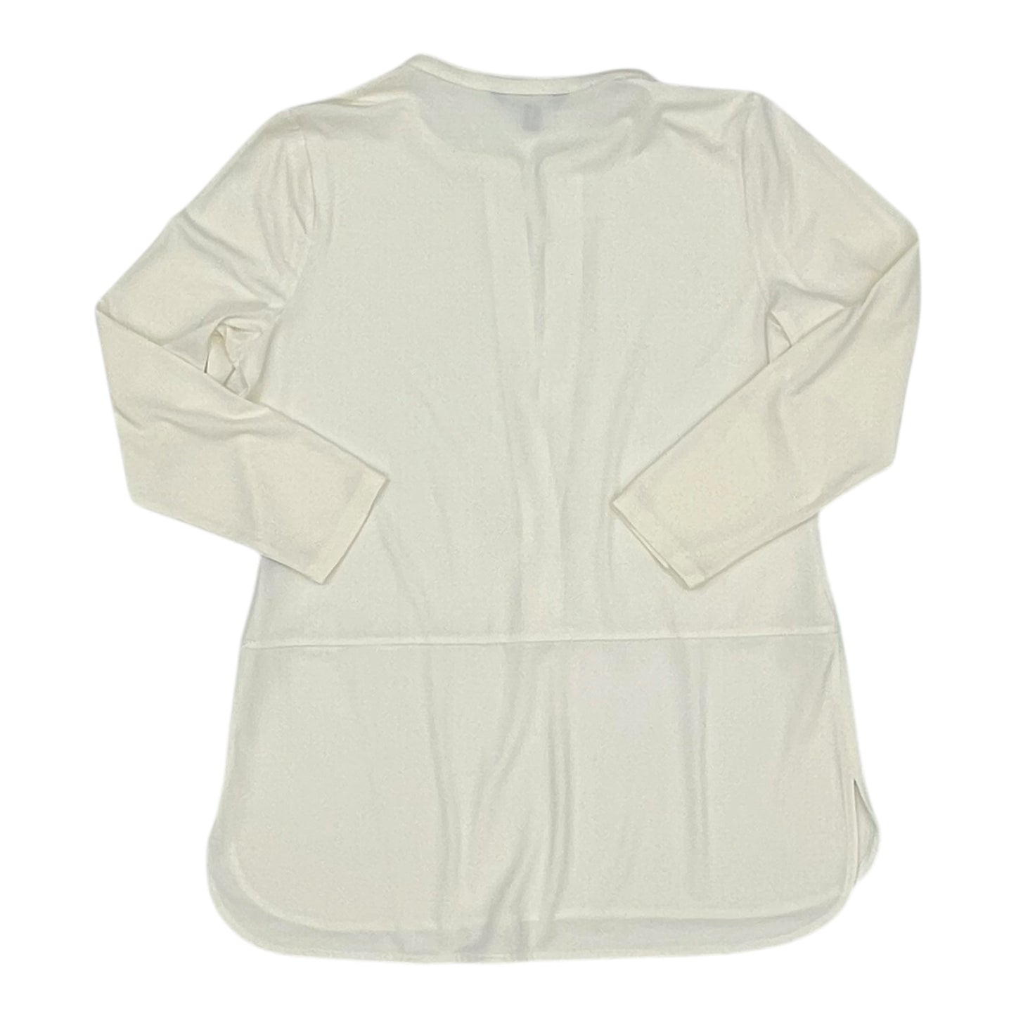 Top 3/4 Sleeve By Lauren By Ralph Lauren In Cream, Size:L