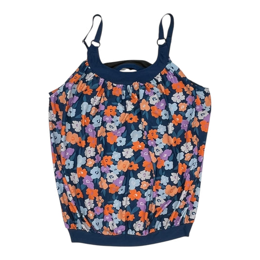 Swimsuit Top By Cme In Floral Print, Size:4X