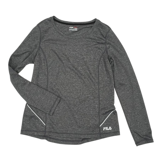 ATHLETIC TOP LS COLLAR by FILA in GREY, Size:L