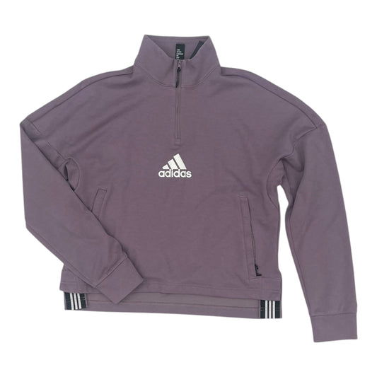 Athletic Sweatshirt Collar By Adidas In Purple, Size:M