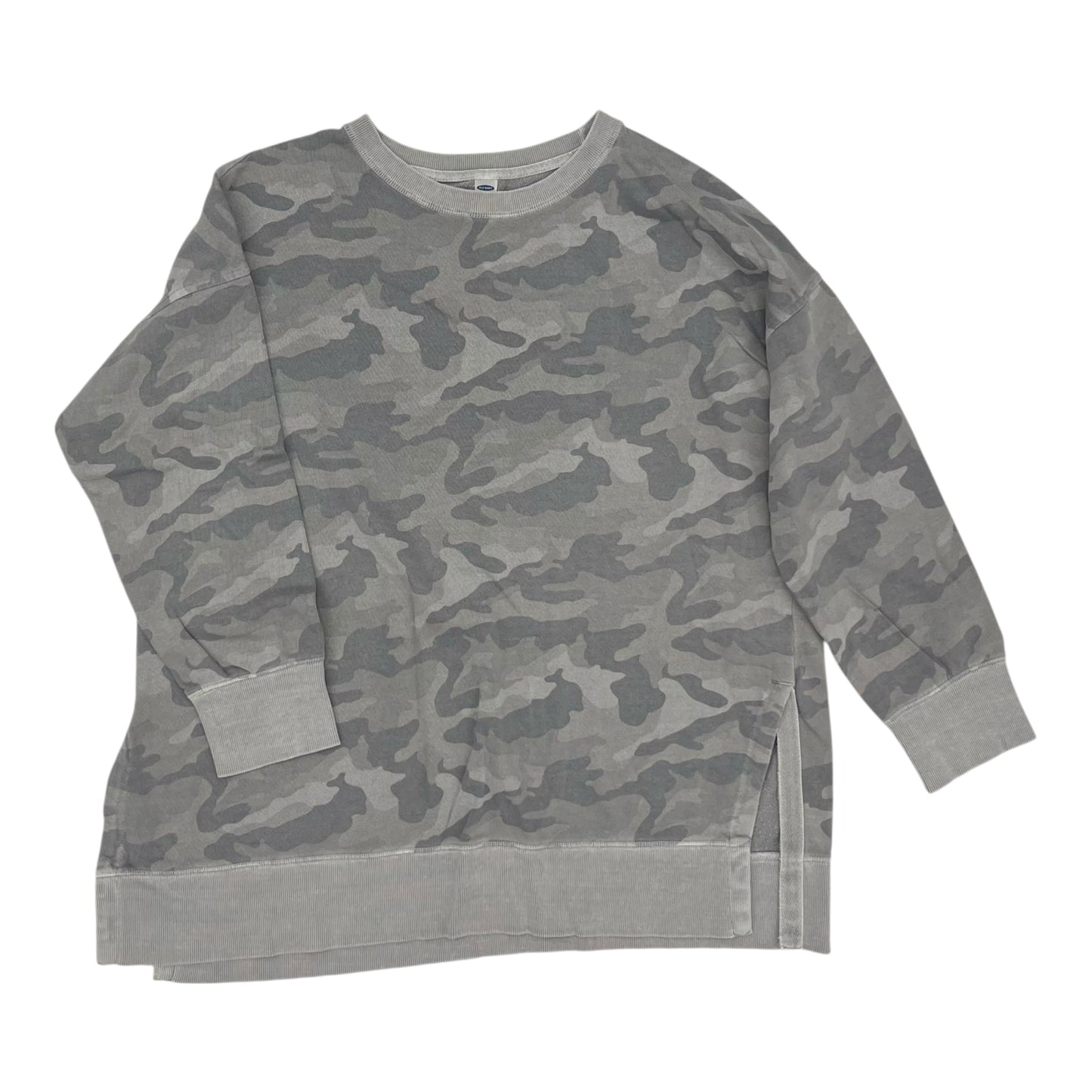 Sweatshirt Crewneck By Old Navy In Grey, Size:L