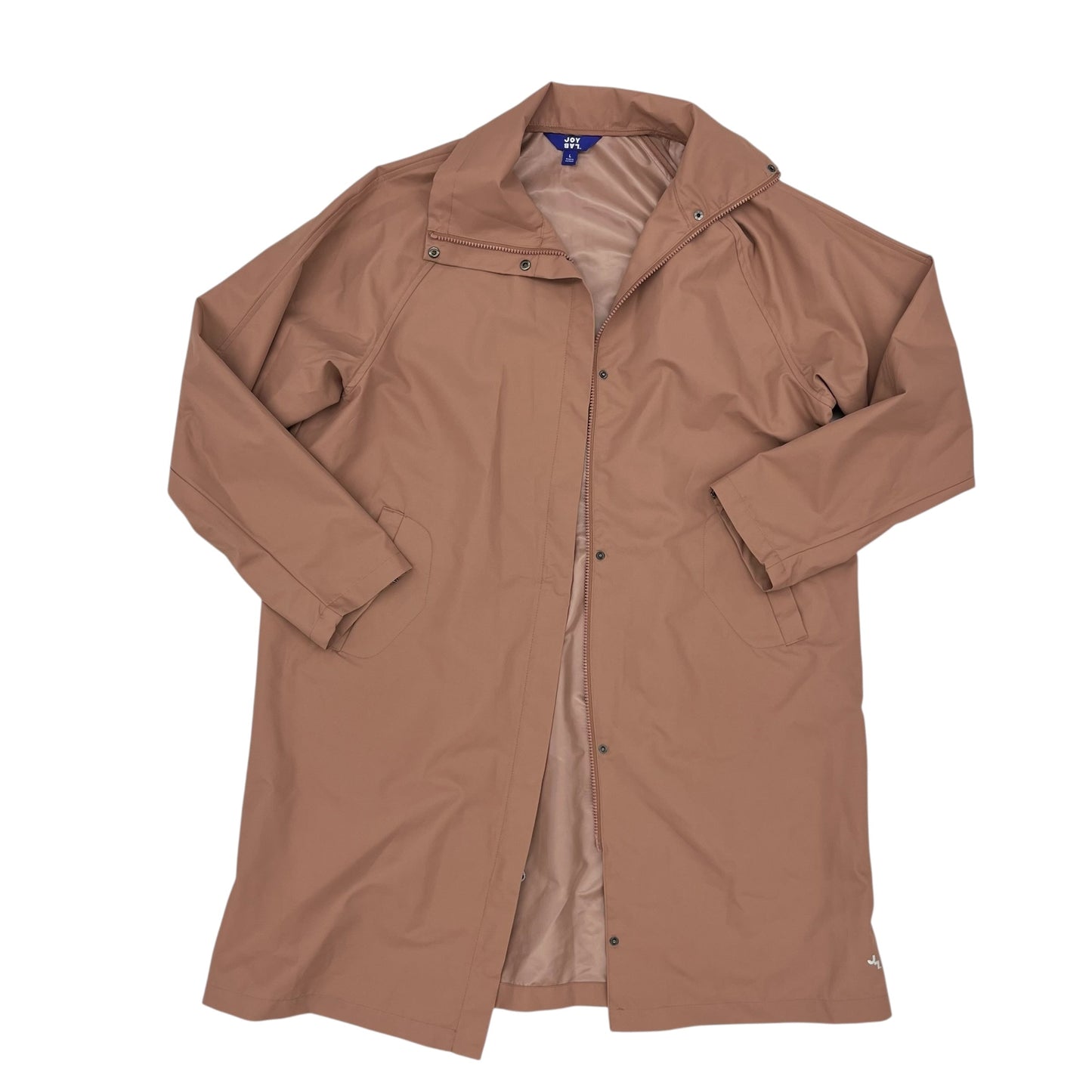 Jacket Windbreaker By Joy Lab In Mauve, Size:L