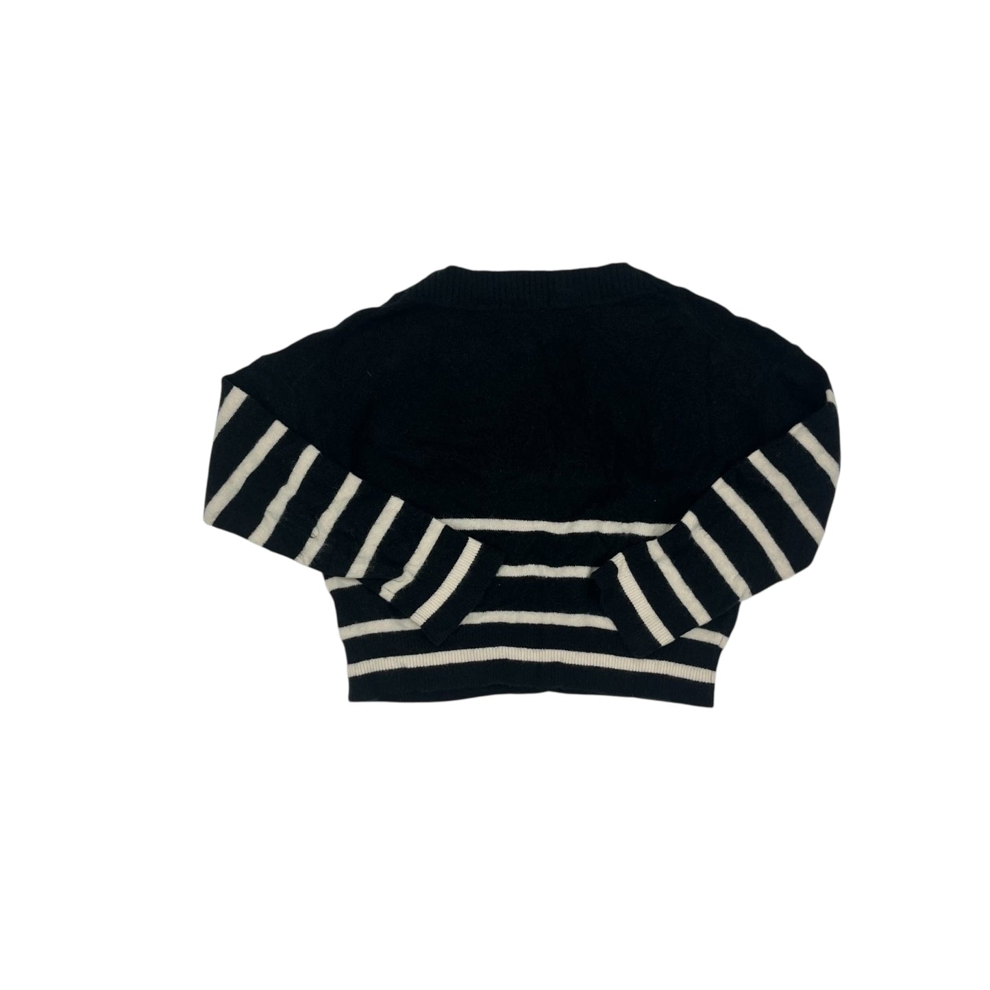 Sweater By Abercrombie And Fitch In Black & Cream, Size:L
