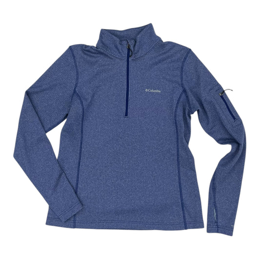 Athletic Top Ls Collar By Columbia In Blue, Size:L