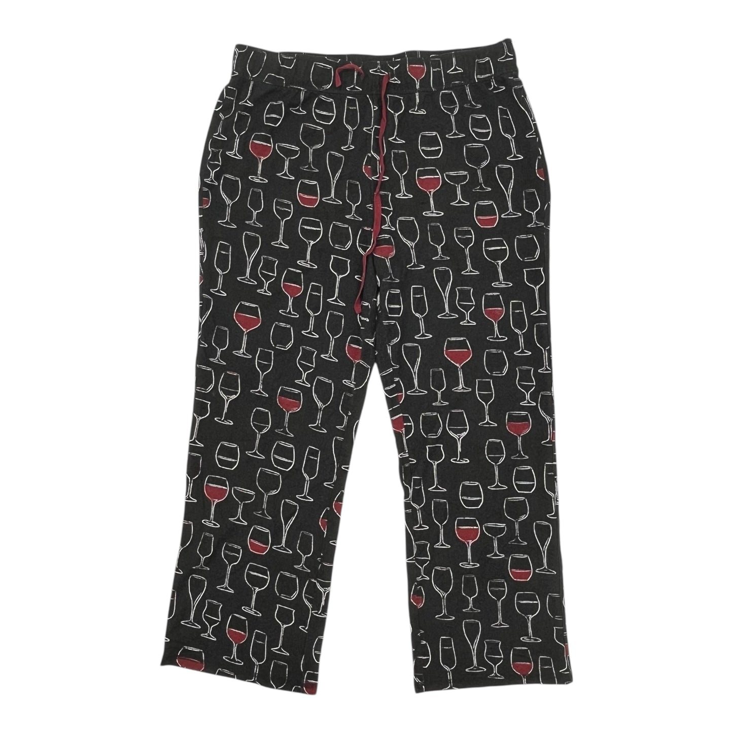 Pajama Pants By Soft Surroundings In Black & Red, Size:Xl