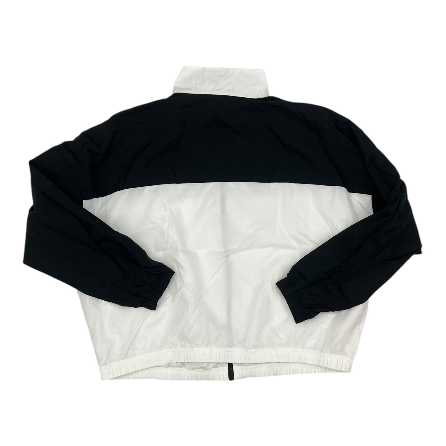 Athletic Jacket By Nike In Black & White, Size:Xl