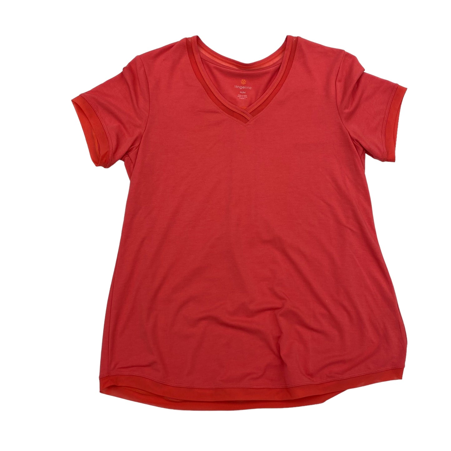 RED ATHLETIC TOP SS by TANGERINE Size:M