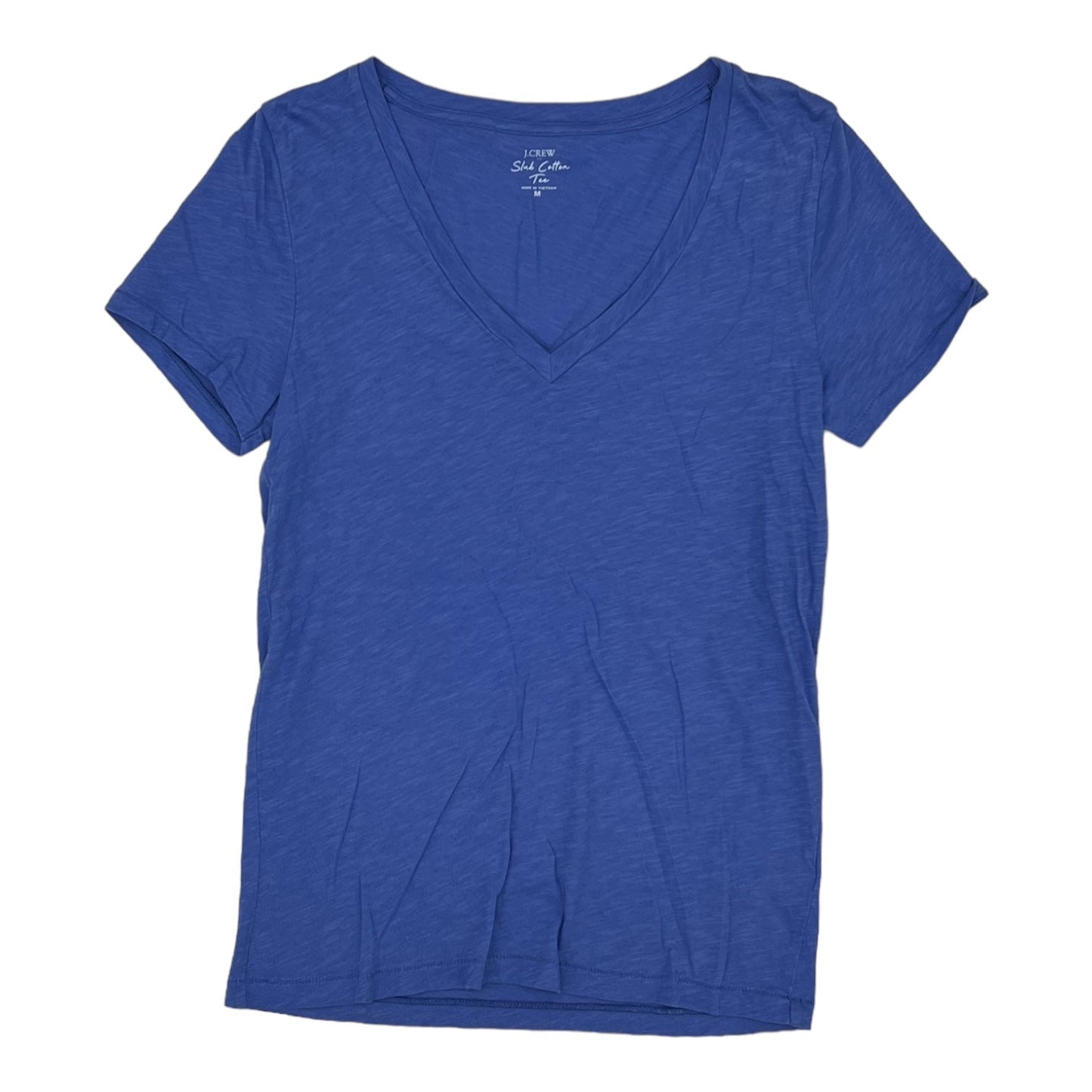BLUE TOP SS BASIC by J. CREW Size:M