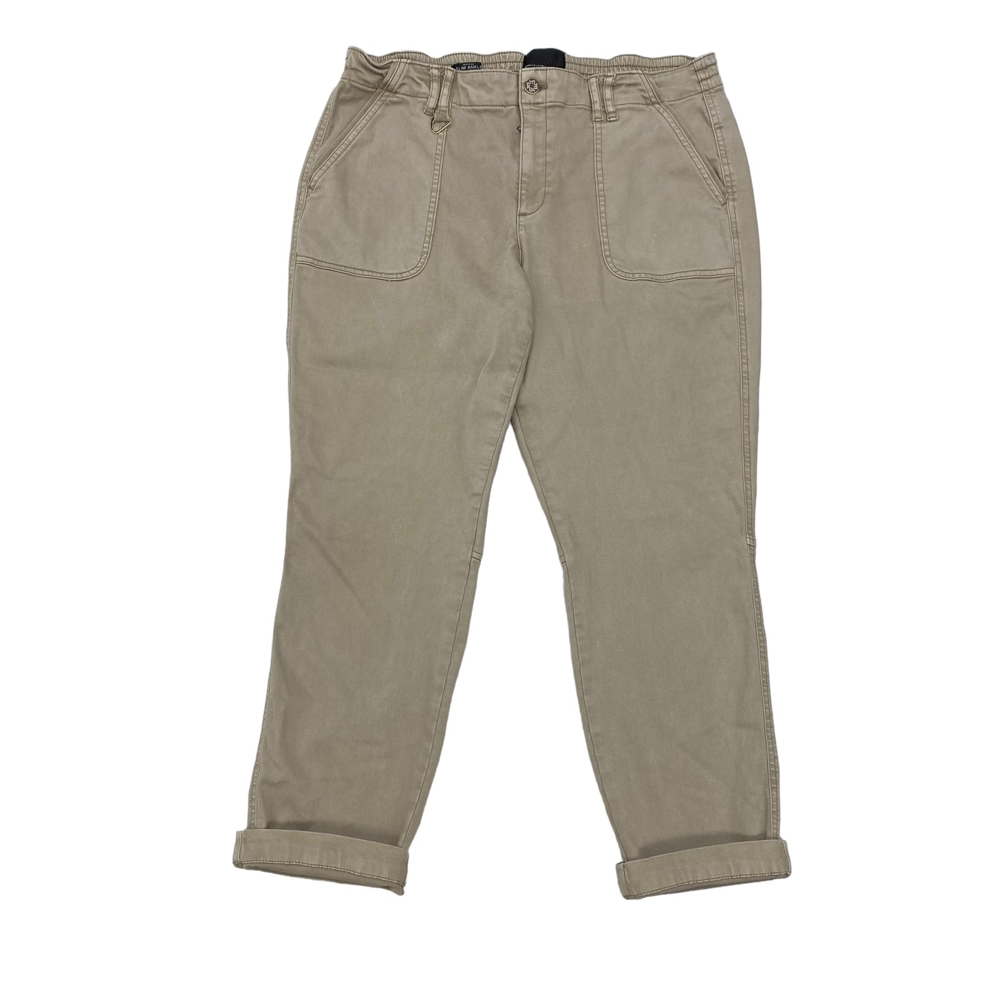 TAN PANTS CARGO & UTILITY by WHITE HOUSE BLACK MARKET Size:14