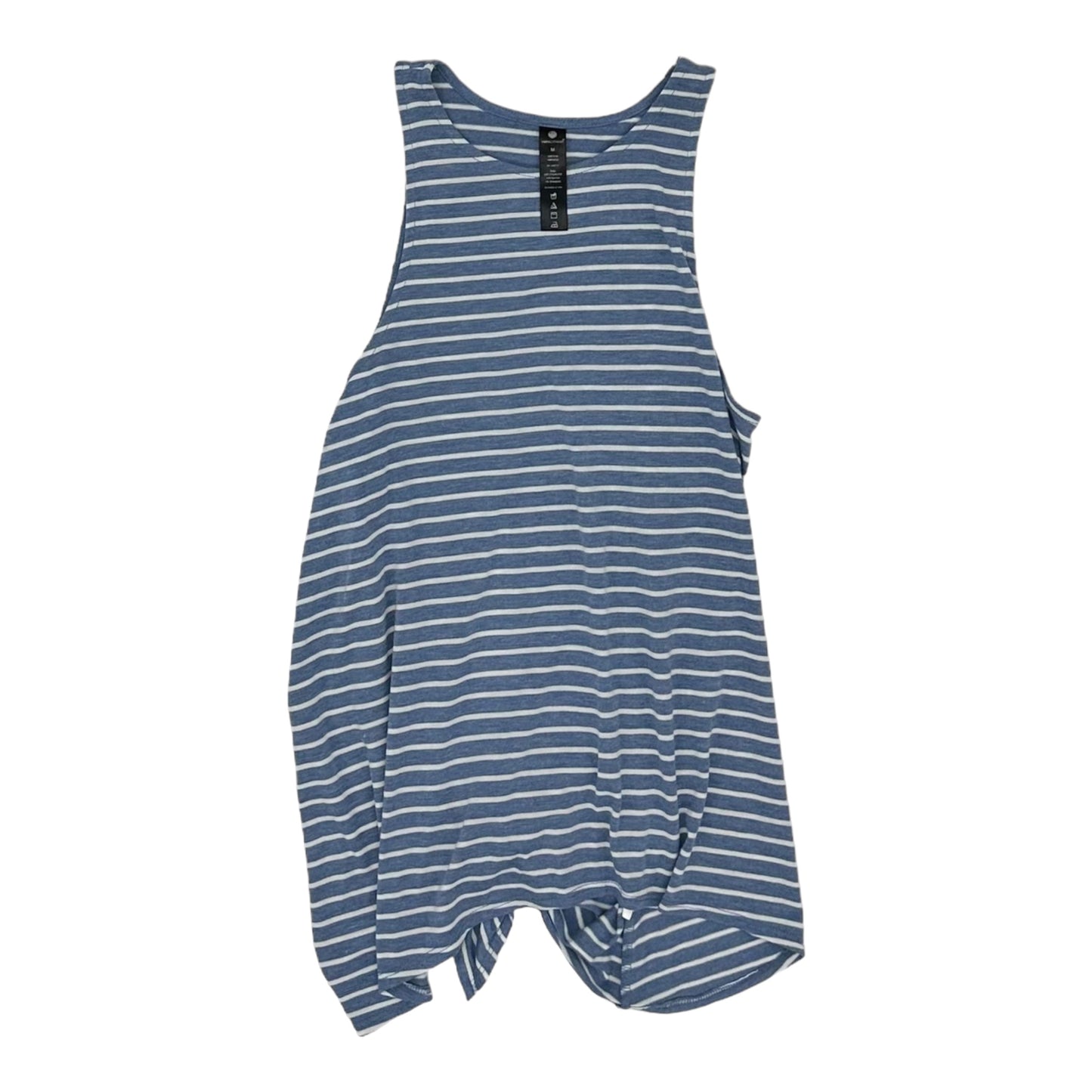 STRIPED PATTERN ATHLETIC TANK TOP by YOGALICIOUS Size:M