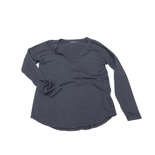 GREY TOP LS by ABERCROMBIE AND FITCH Size:M